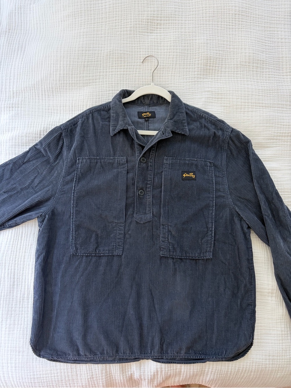 Stan Ray Men’s Navy Corduroy Pullover Shirt